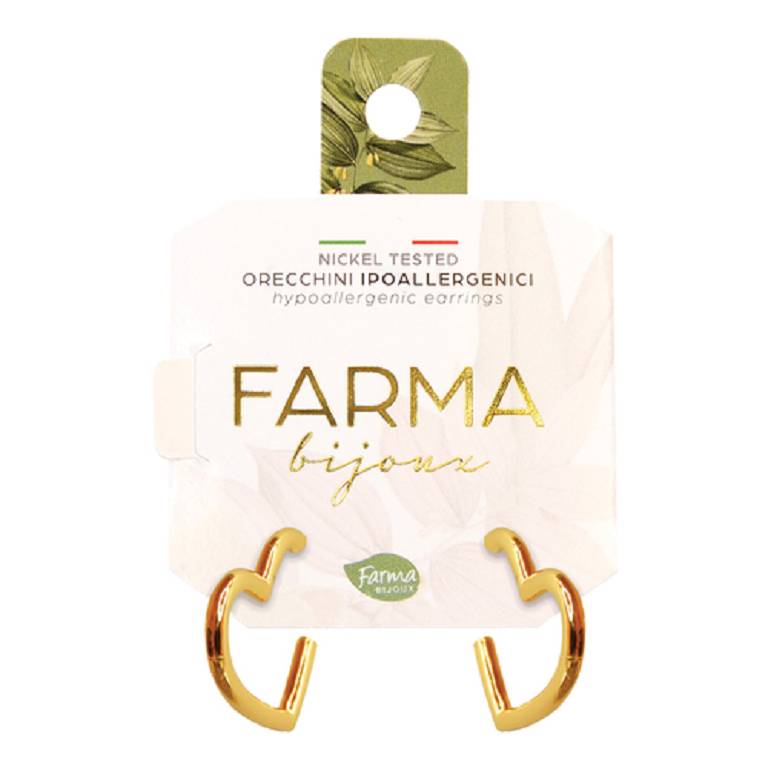 FARMA BIJOUX CERCHI CUORE GOLD