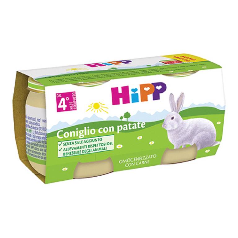 HIPP BIO OMOG CONIGLIO PA2X80G