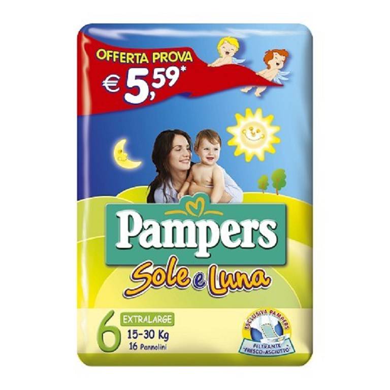 PAMPERS SOLE&LUNA FLASH XL 16P