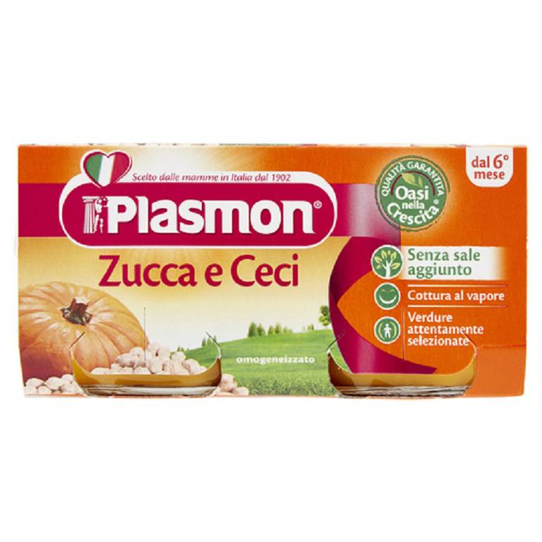 PLASMON OMOG ZUCCA/CECI 2X80G